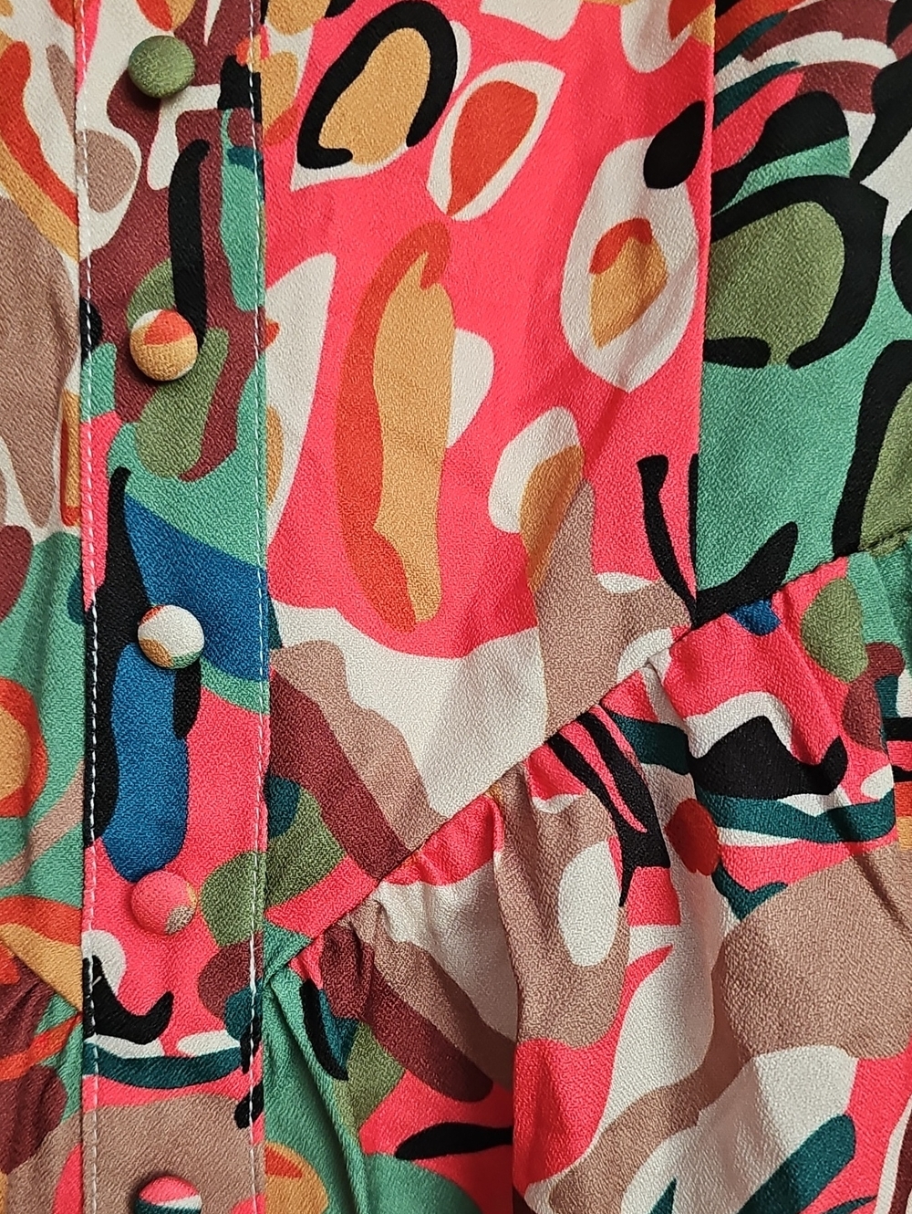 Colorful Ruffle Romper - Picture 9 of 9